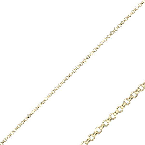 Lant argint 925 placat cu aur cu zale rotunde LTU0016 [1]